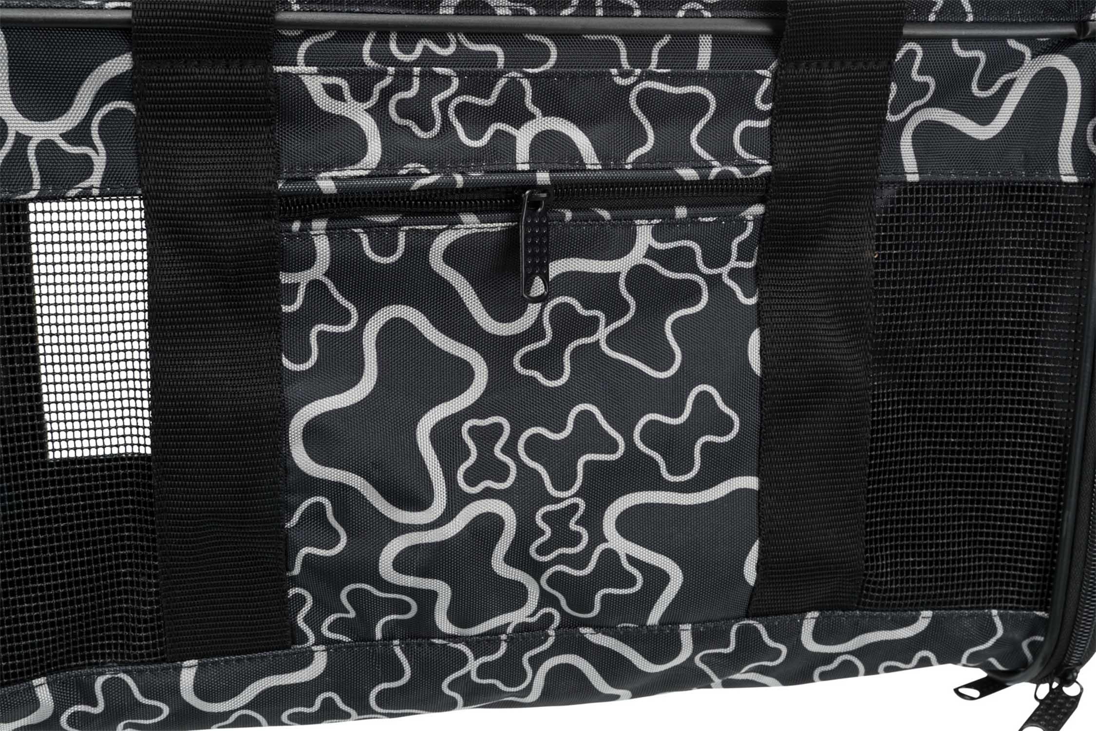 Transportväska Adrina, <7 kg 42x27x26 cm, nylon m benmotiv