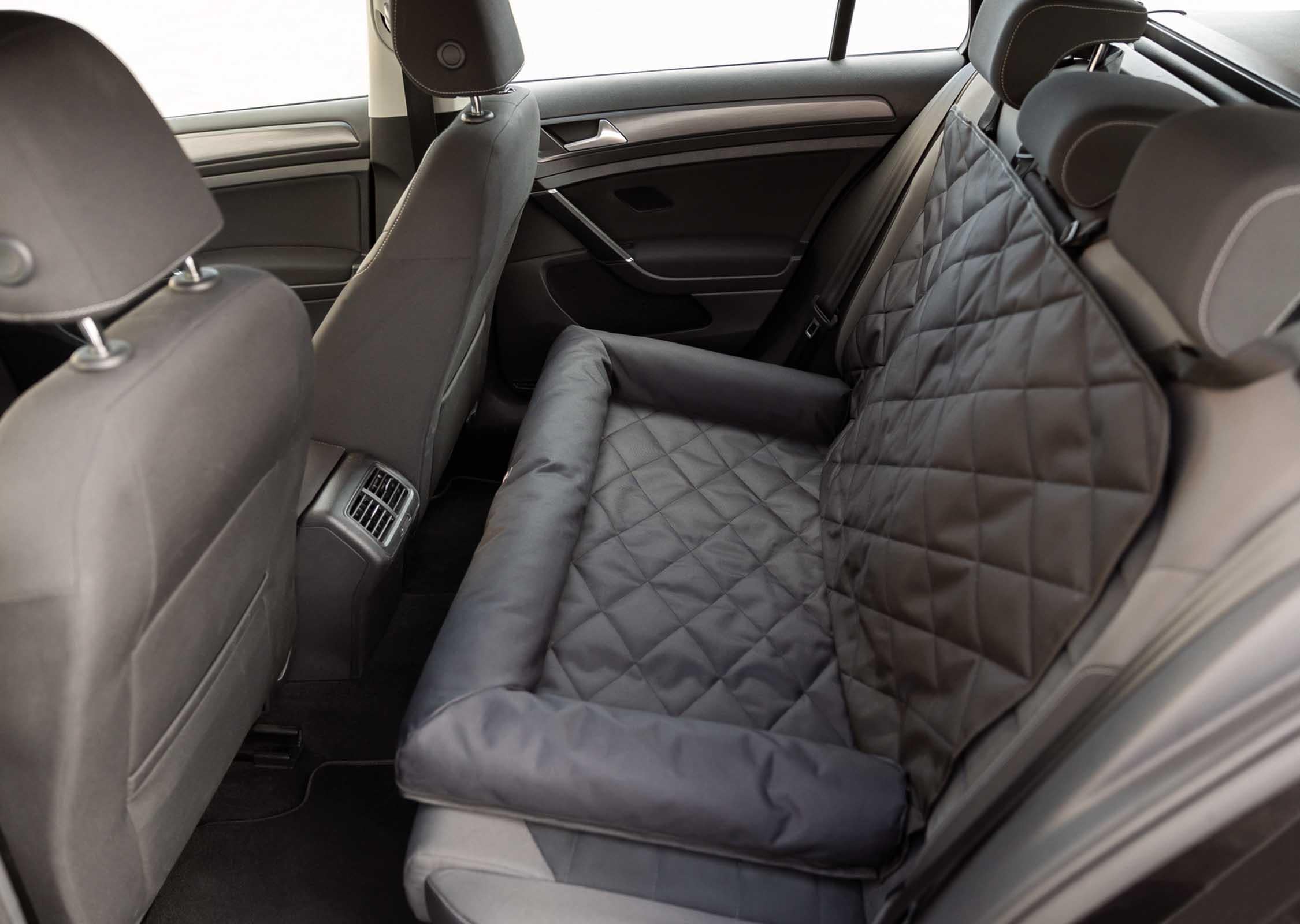 Bilsäte dyna, dubbelt, 95 × 10 × 50 cm, svart