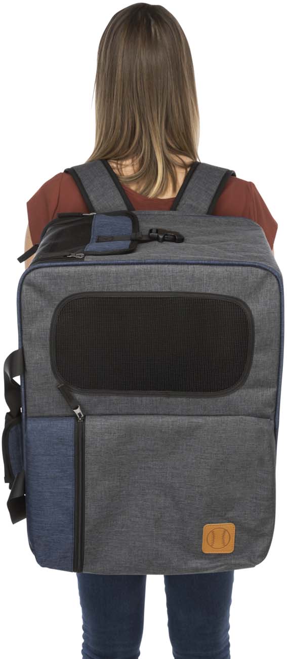 Ryggsäck Tara, 2 i 1, 25 × 38 × 50 cm, <7 kg, grå/blå