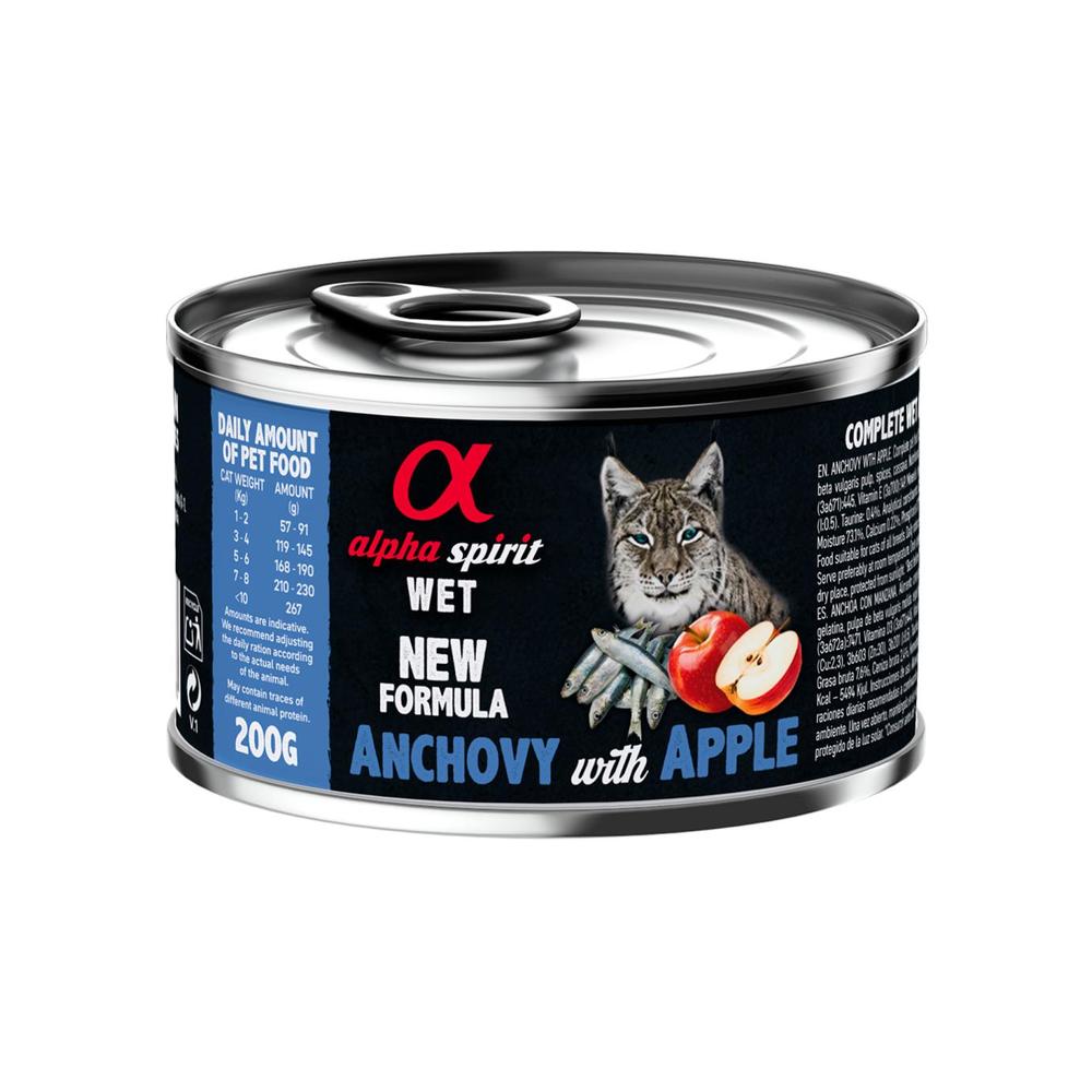 Alphaspirit Alphaspirit Cat Ansjovis Med Rött Äpple X 6