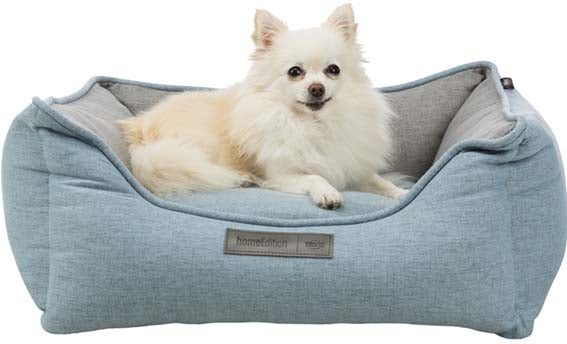 Lona bädd, rektangulär, 60 × 50 cm, ljusblå/grå