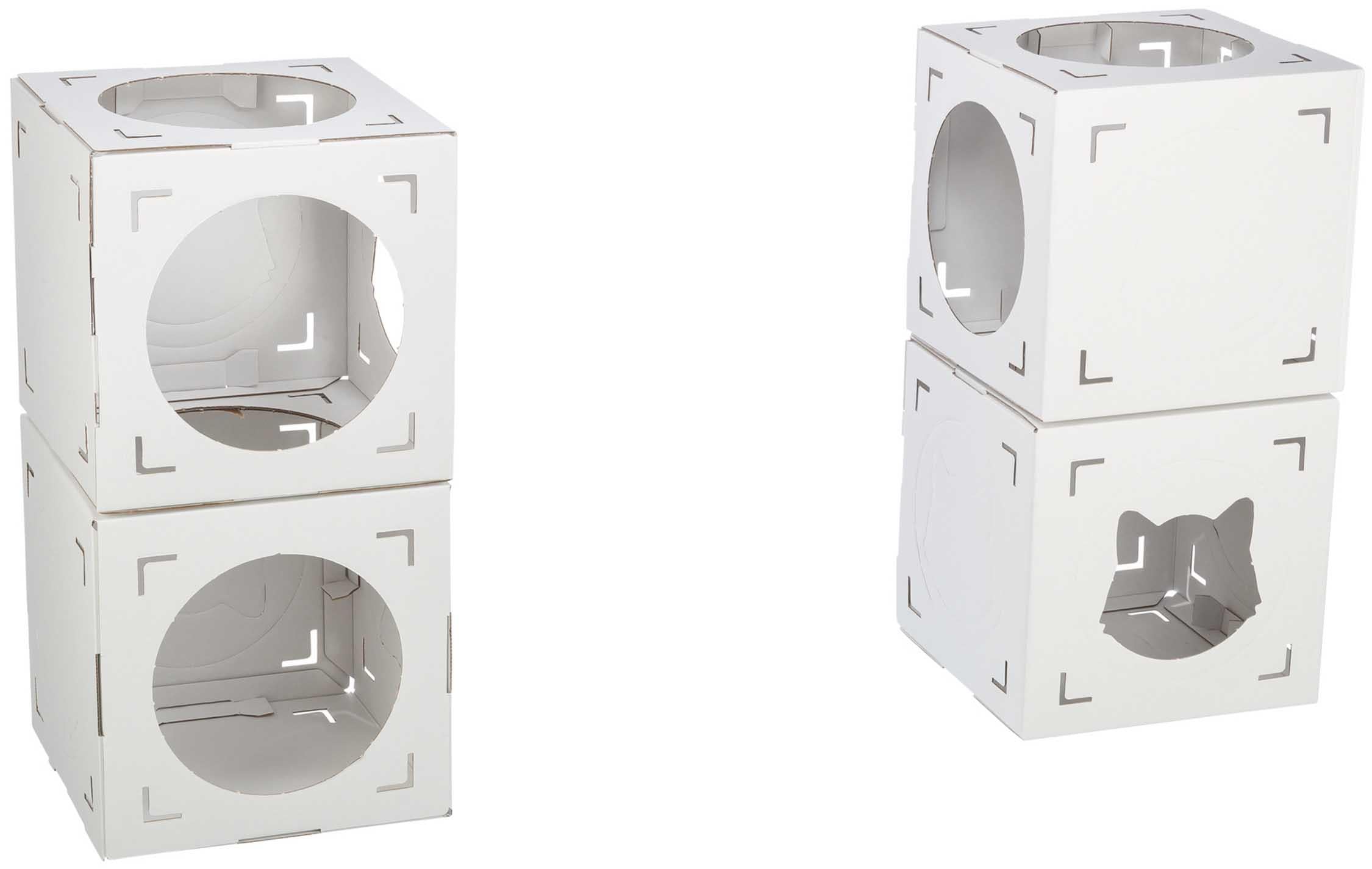 (BV)Finca Felice kattmöbel, wellpapp, 125 × 62 × 62 cm, vit