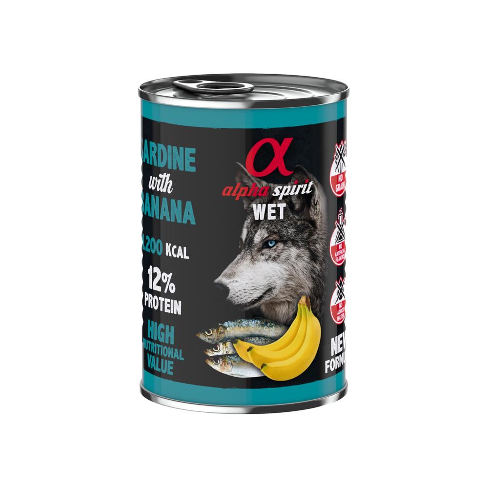 Alphaspirit Alphaspirit Sardine With Banana 400 G X 6