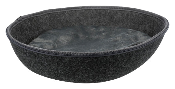 Liva igloo, filt, 40 × h24 × 47 cm, mörkgrå