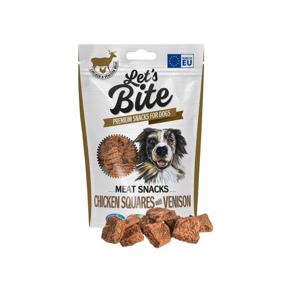 Let'S Bite Lets Bite Meat Snacks. Kycklingtärningar Med Vilt X 12