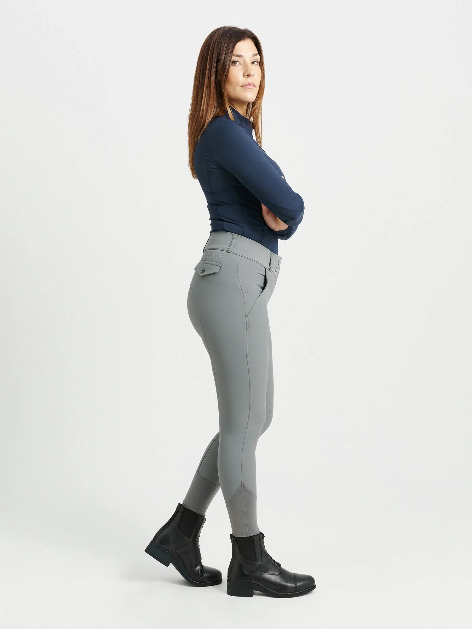 Jacson Rigmor Ridbyxa Knäskodd Grå