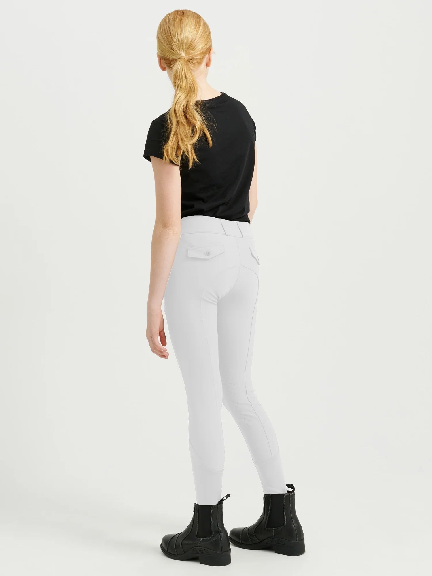 Jacson Rigmor Ridbyxa Knäskodd Vit Barn/Junior