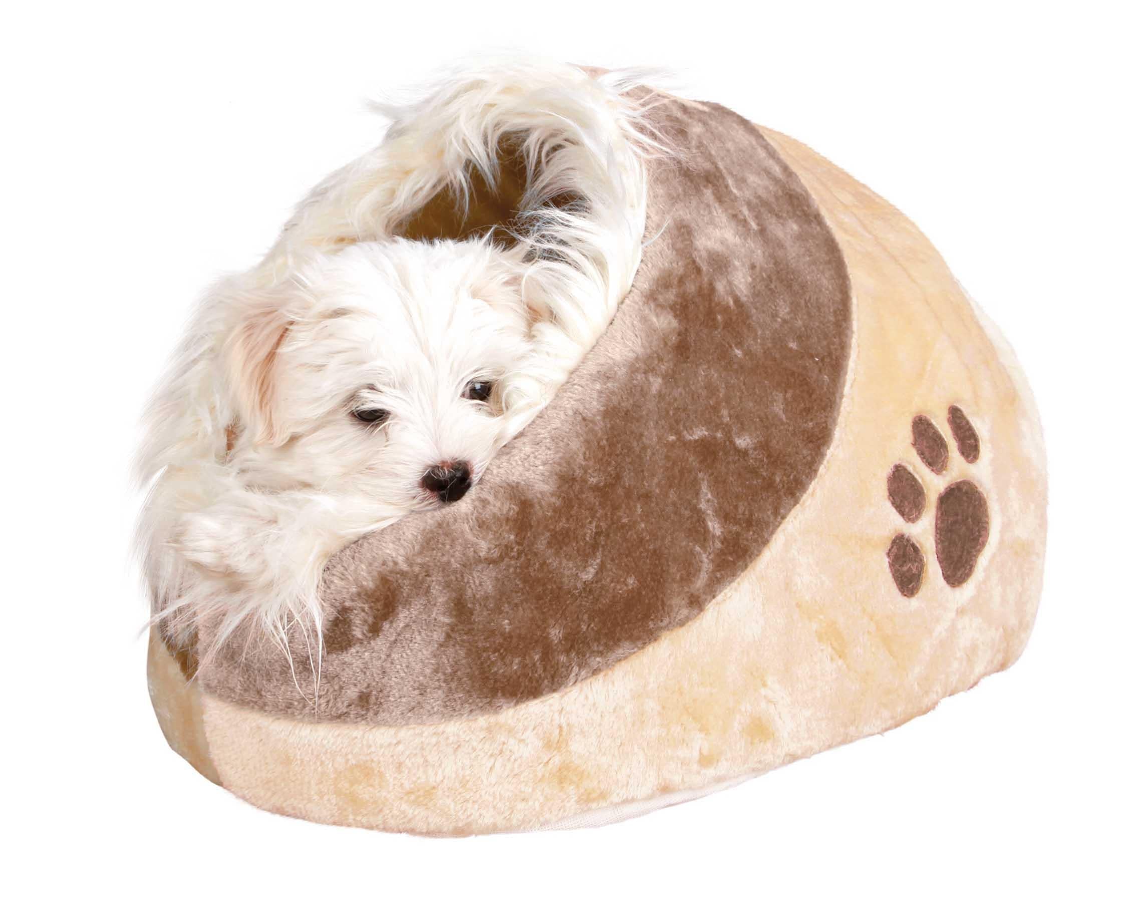Minou igloo, 35 x h26 x 41 cm, brun/beige