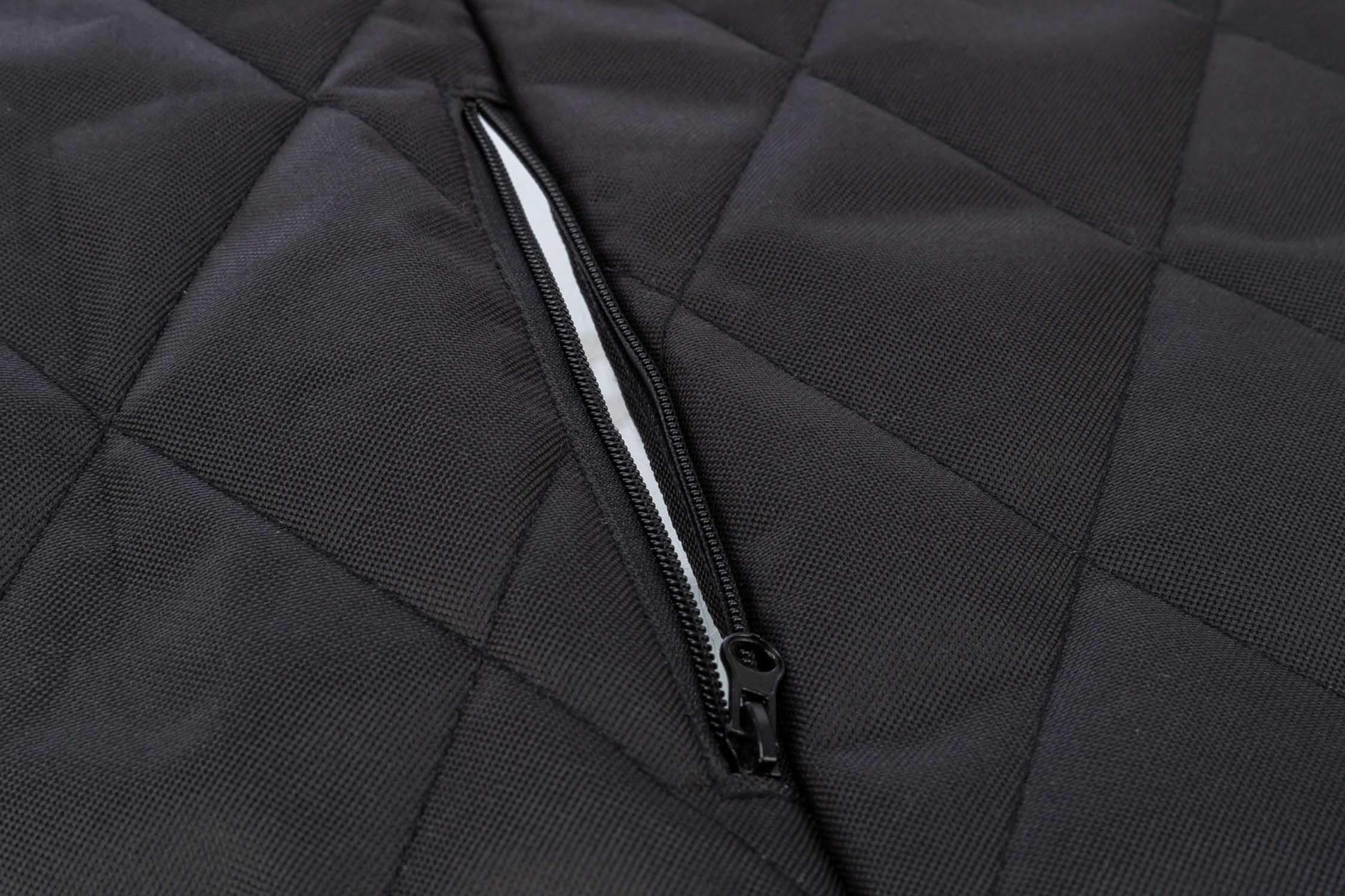 Bilsäte dyna, dubbelt, 95 × 10 × 50 cm, svart