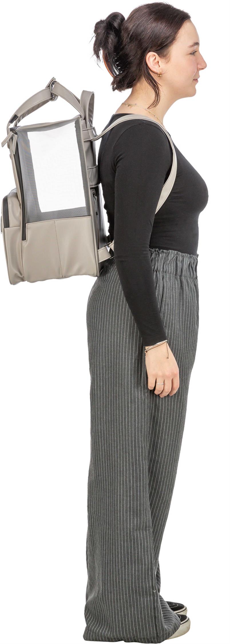 Ryggsäck Citystyle, 30 × 20 × 40 cm, ljusgrå