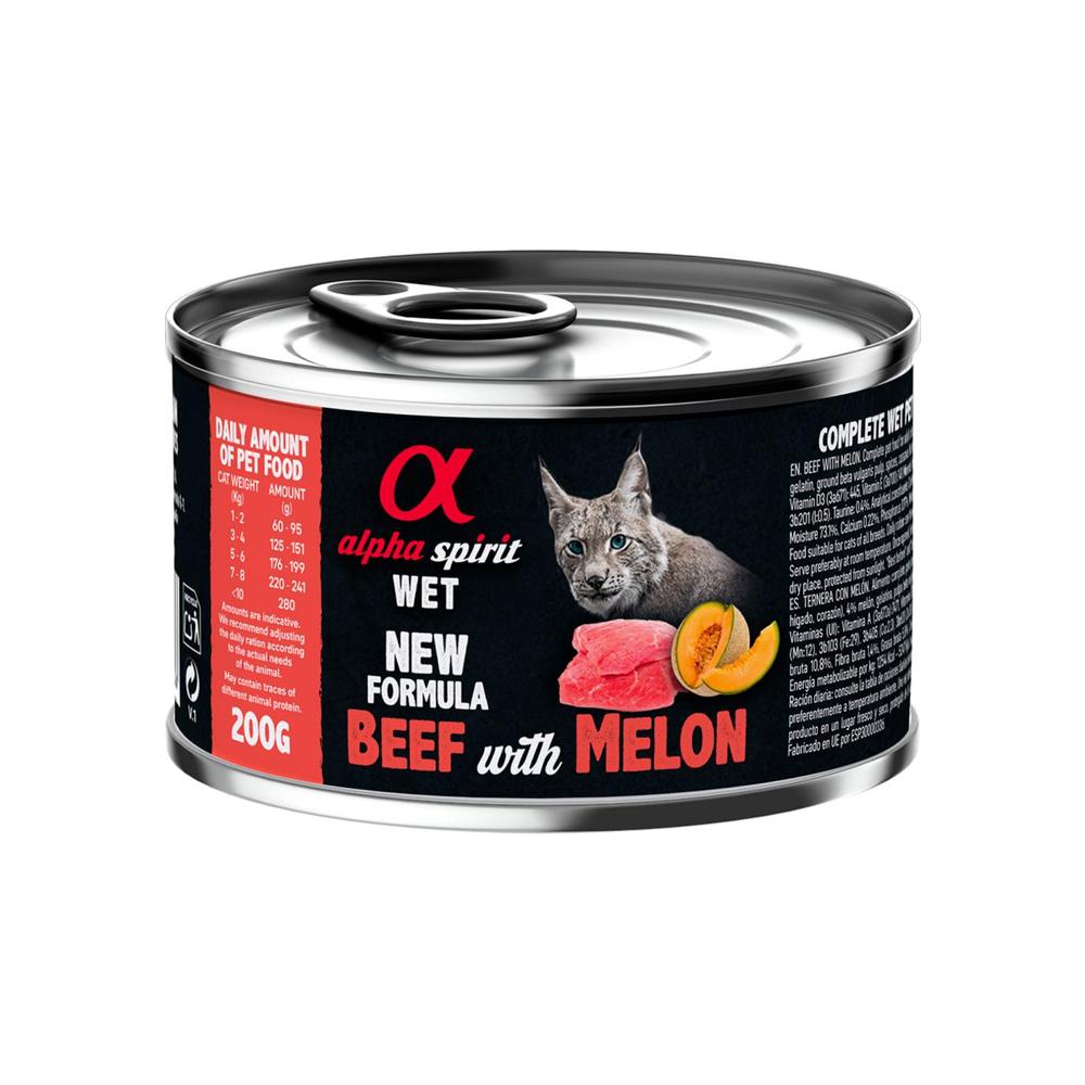 Alphaspirit Alphaspirit Cat Nötkött Med Melon X 6