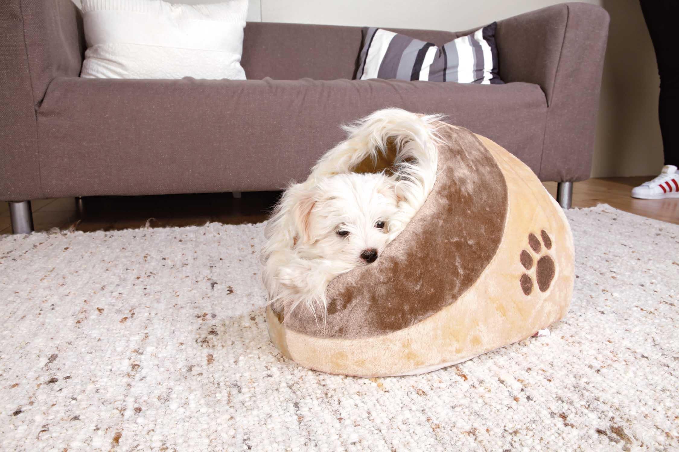Minou igloo, 35 x h26 x 41 cm, brun/beige