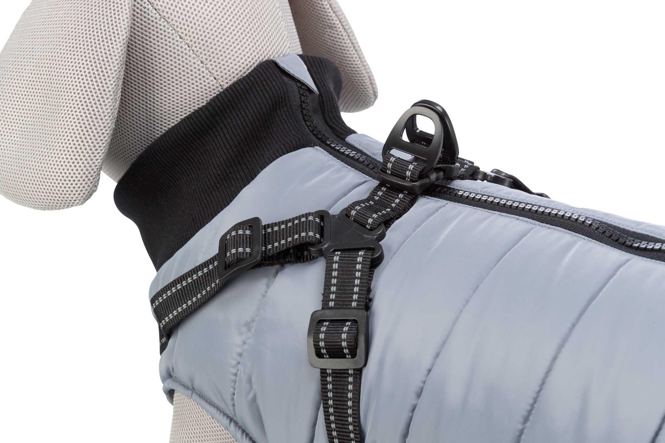 Pontis täcke med sele, XS: 27 cm, grå