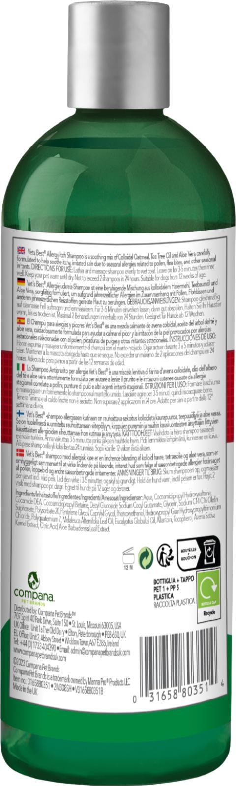 Vets Best Allergy itch Relief Shampoo