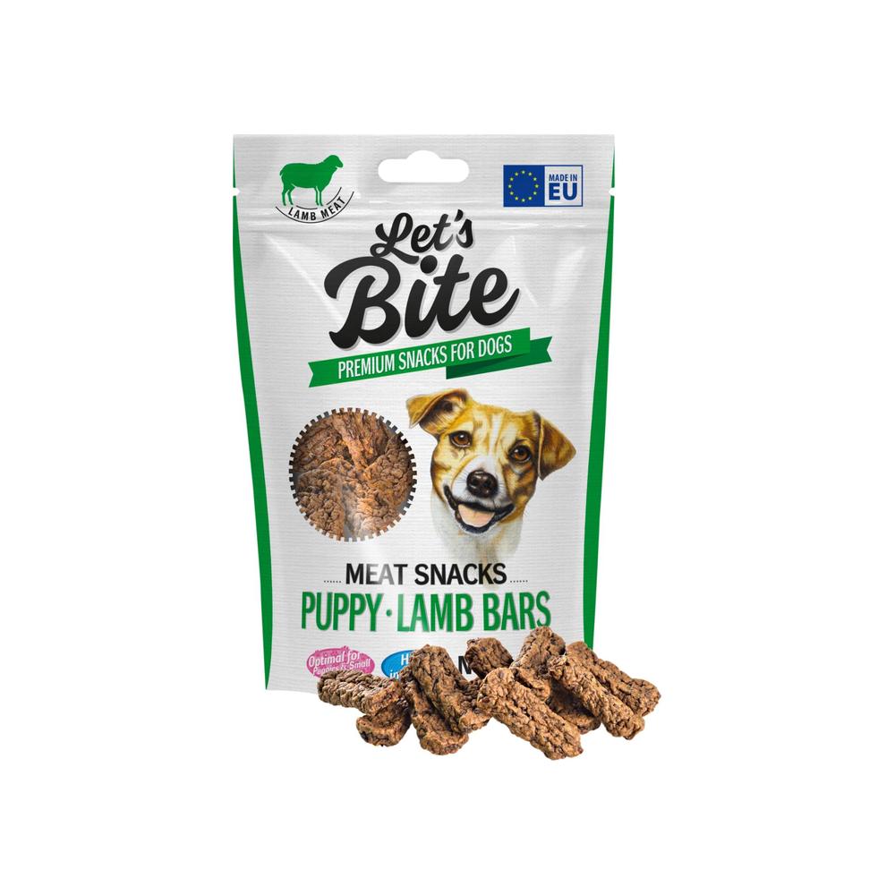 Let'S Bite Lets Bite Meat Snacks. Puppy Lammstänger X 12