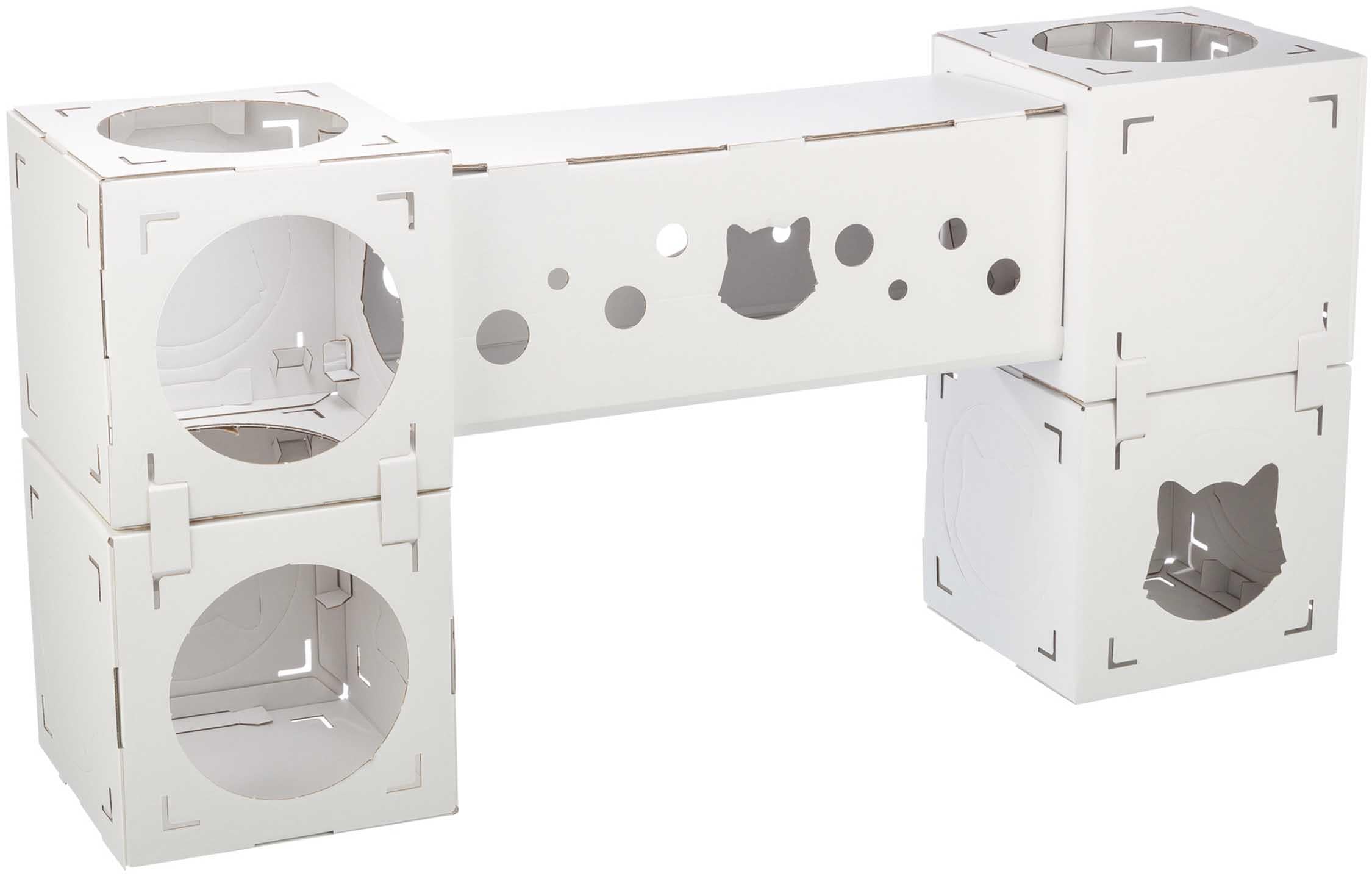 (BV)Finca Felice kattmöbel, wellpapp, 125 × 62 × 62 cm, vit