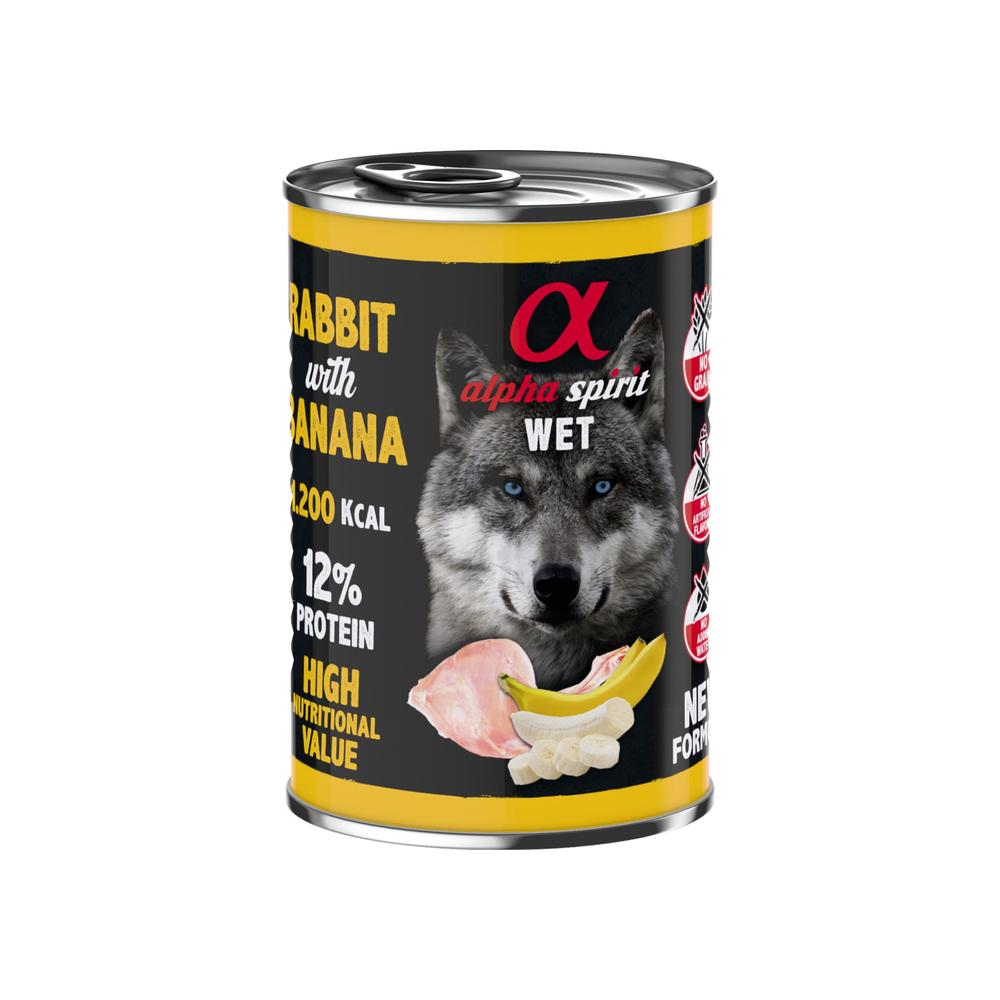 Alphaspirit Alphaspirit Rabbit With Banana 400 G X 6