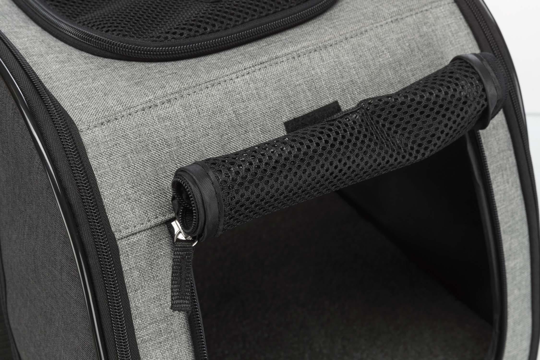 Transportväska Trolley, 34 x 43 x 67 cm, svart/grå