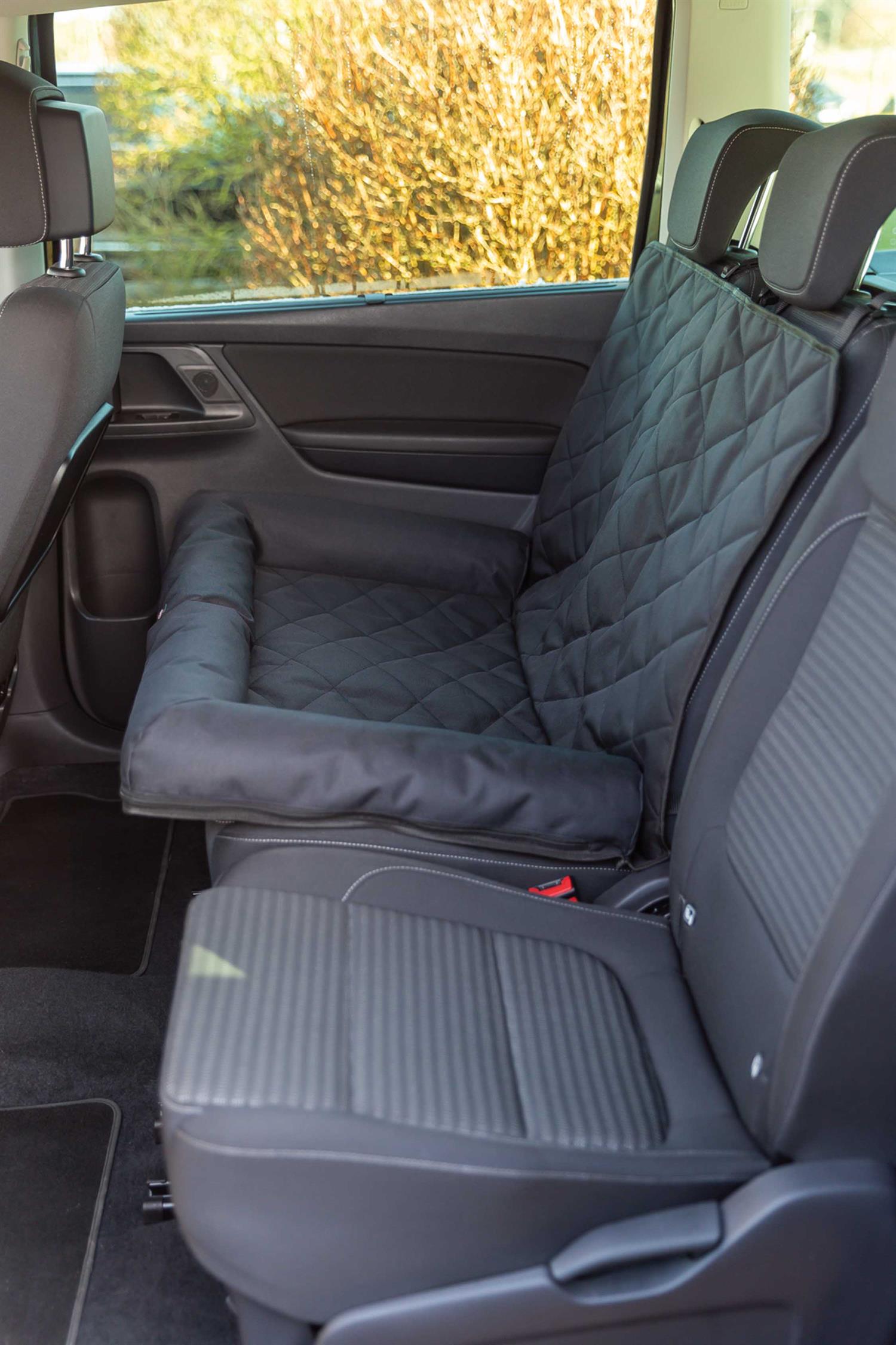 Bilsäte dyna, dubbelt, 95 × 10 × 50 cm, svart