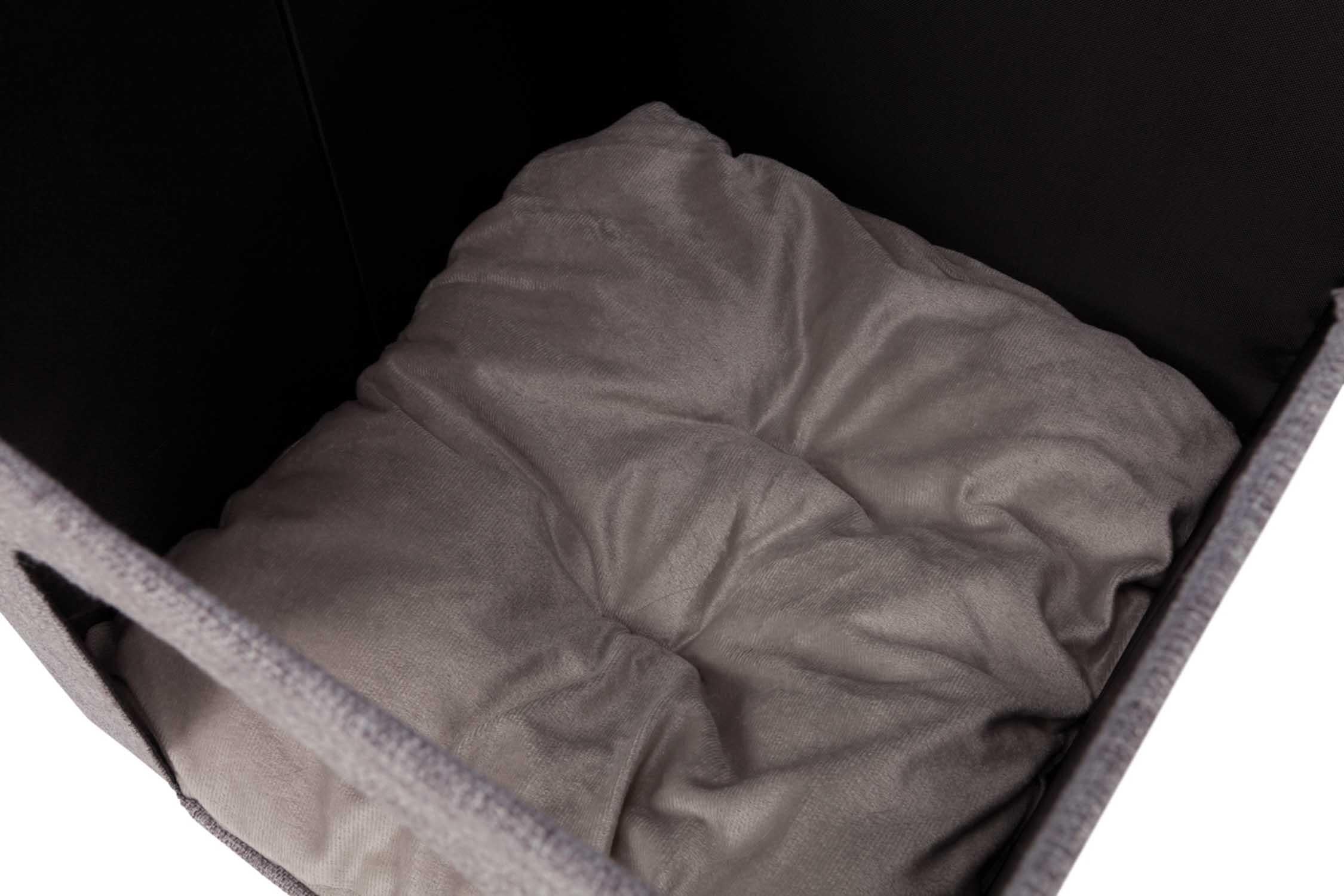 Kattgrotta Ella f IKEA hylla, 33x33x37 cm, grå