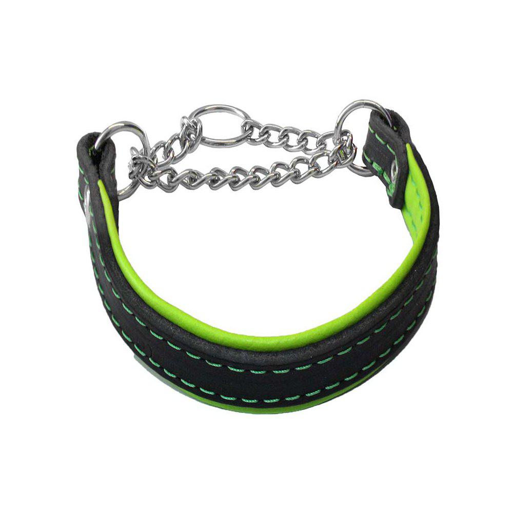 Alac Halvstryp Läder Svart/Limegrön