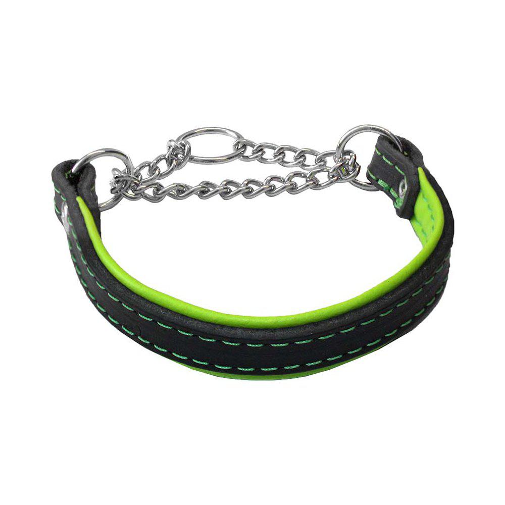 Alac Halvstryp Läder Svart/Limegrön