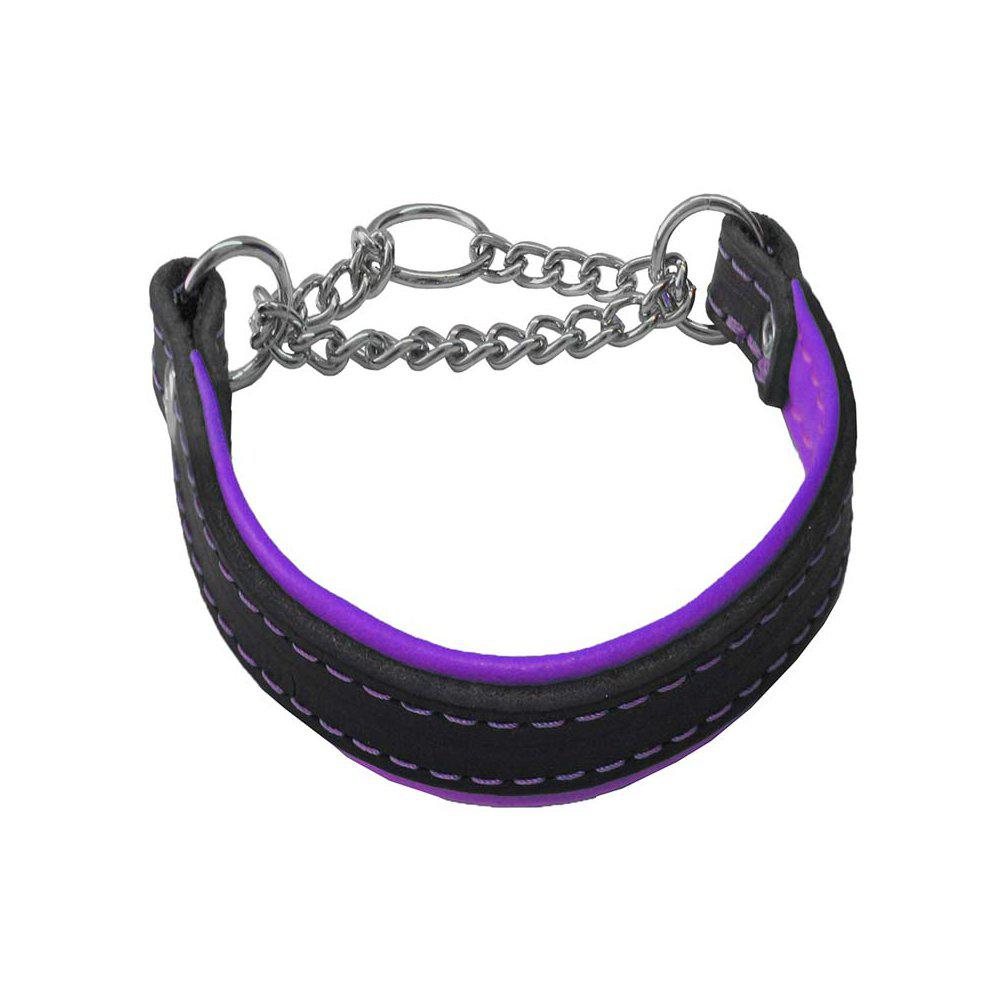 Alac Halvstryp Läder Svart/Lila