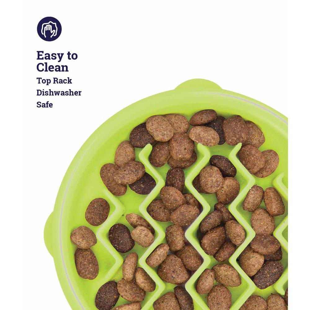 Nina Ottosson Petstages Kitty Slow Feeder Grön 14cm