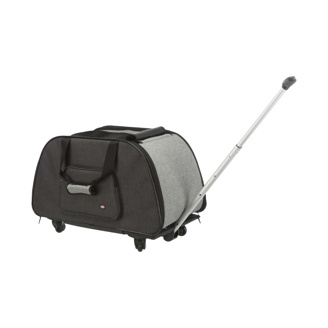 Trixie Transportväska Trolley, 34 x 43 x 67 cm, svart/grå