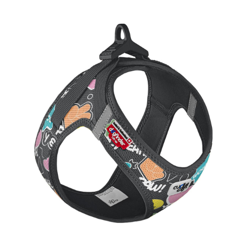 Curli Vest sele Clasp Air-Mesh Comic svart