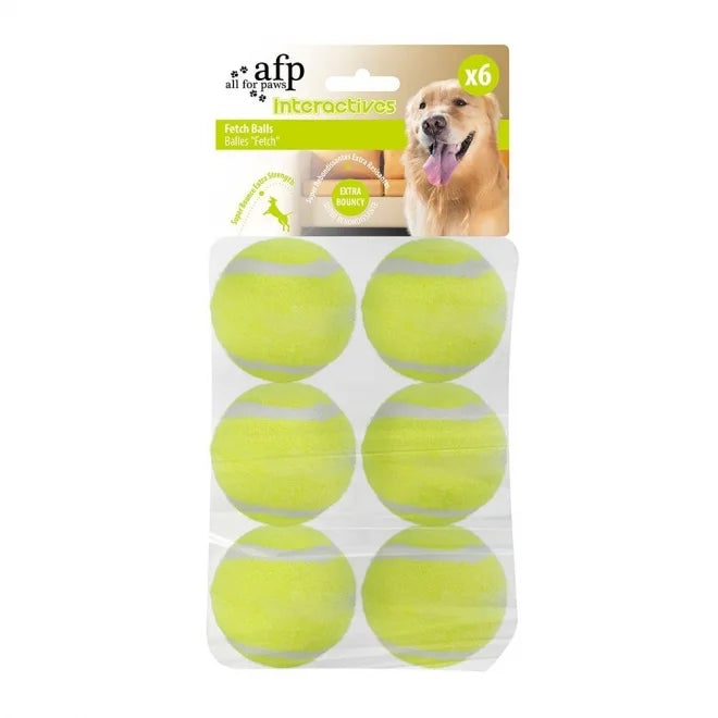 All for Paws HyperFetch Extrabollar 6,5 cm 6-pack