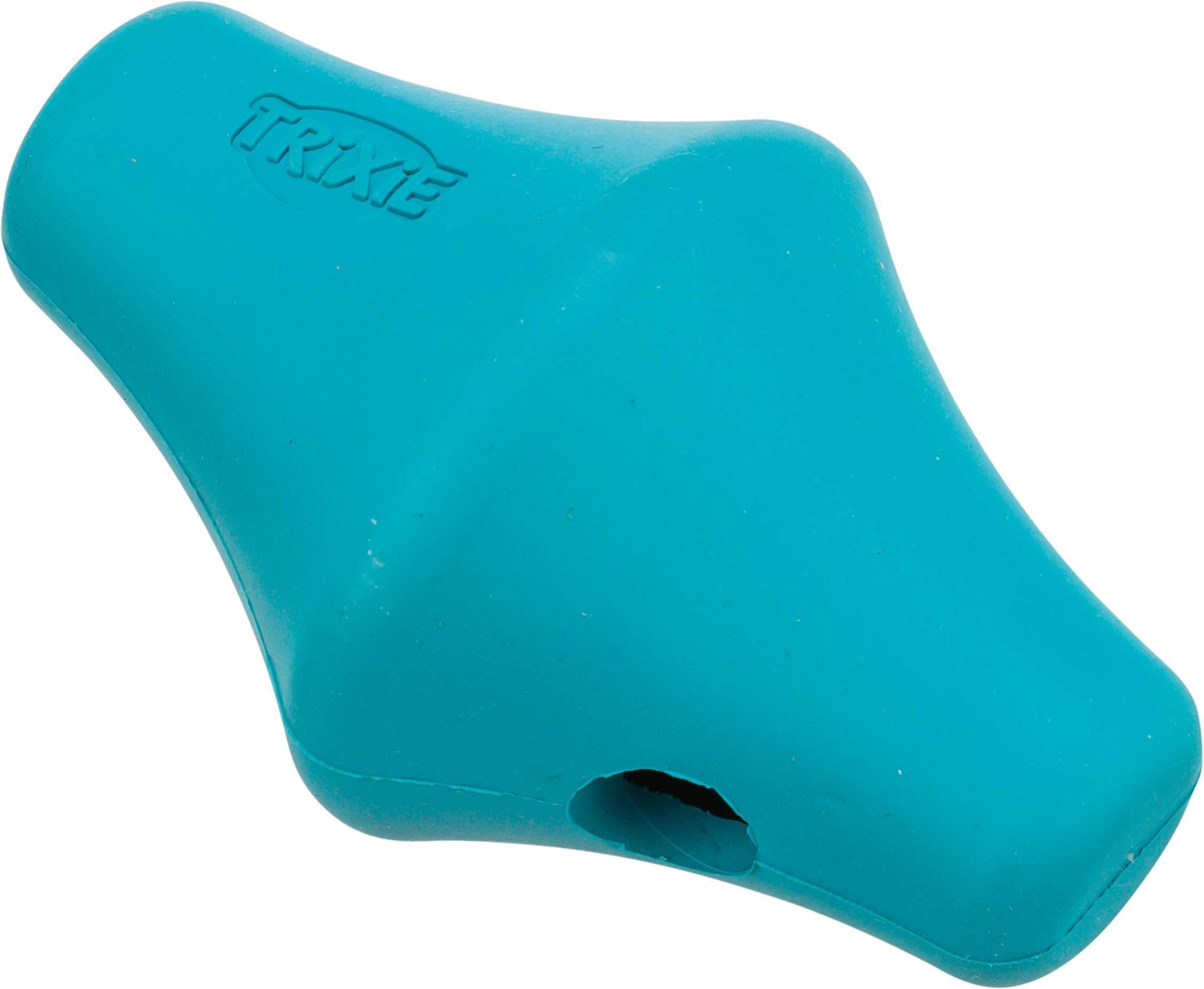 Snack-spinner, naturgummi, 12 cm, petrol