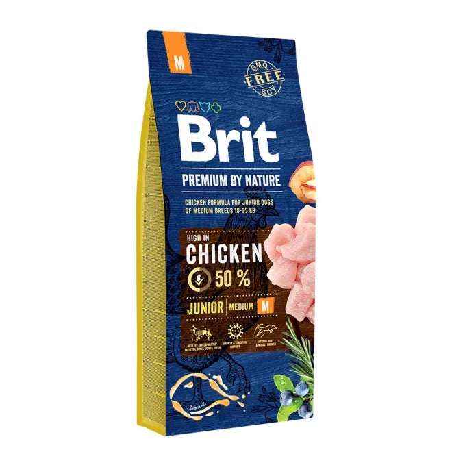 Brit Premium By Nature Dog Junior Medium Chicken