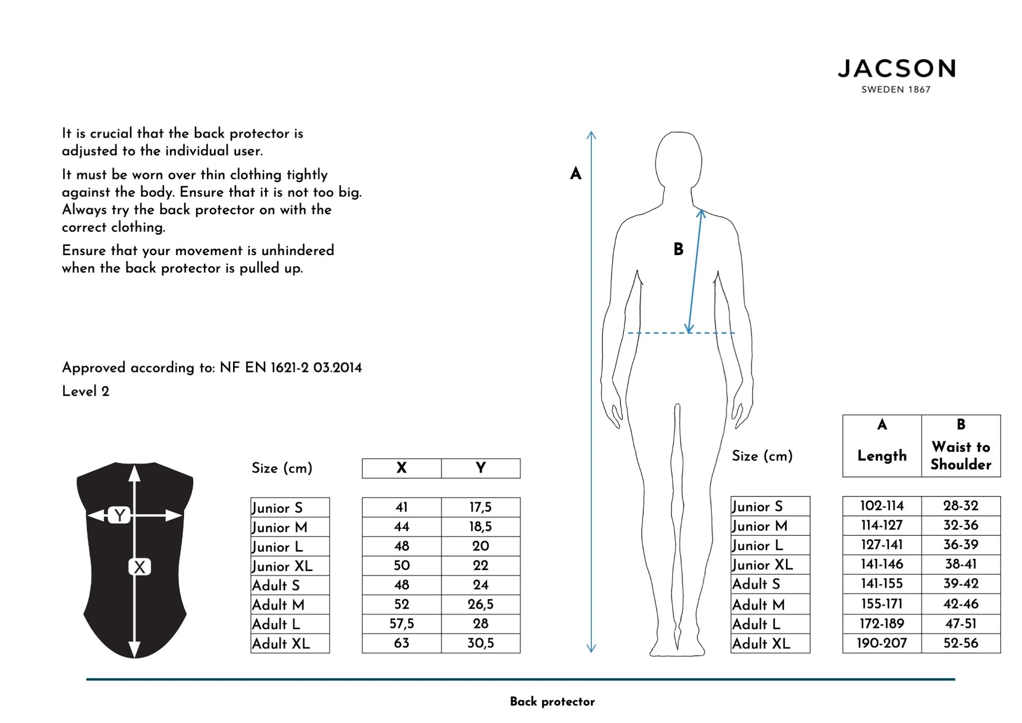 Jacson Barn/Junior Rio Ryggskydd Svart