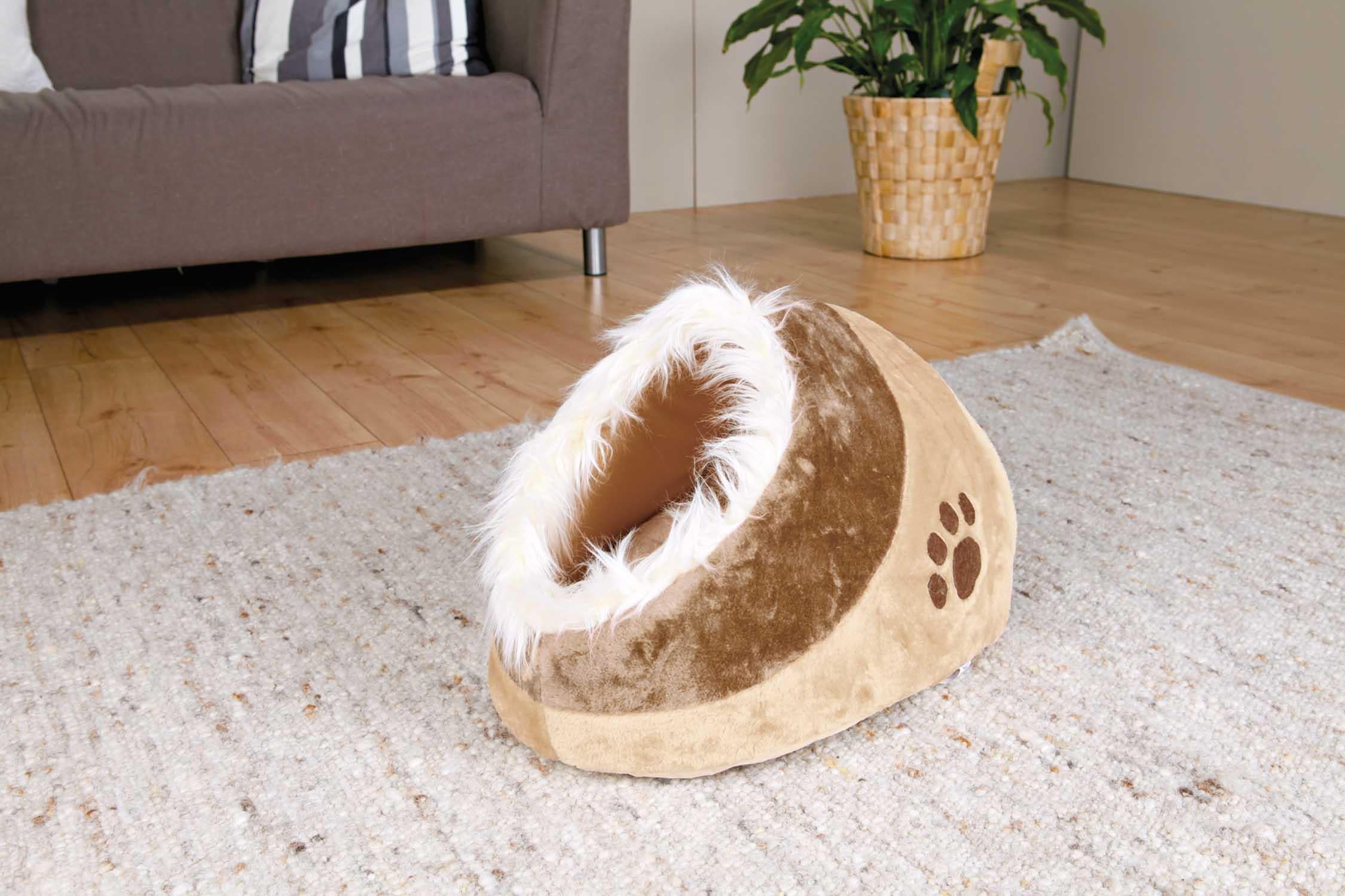 Minou igloo, 35 x h26 x 41 cm, brun/beige