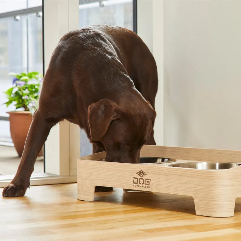Dog copenhagen Skagen matskål Oak