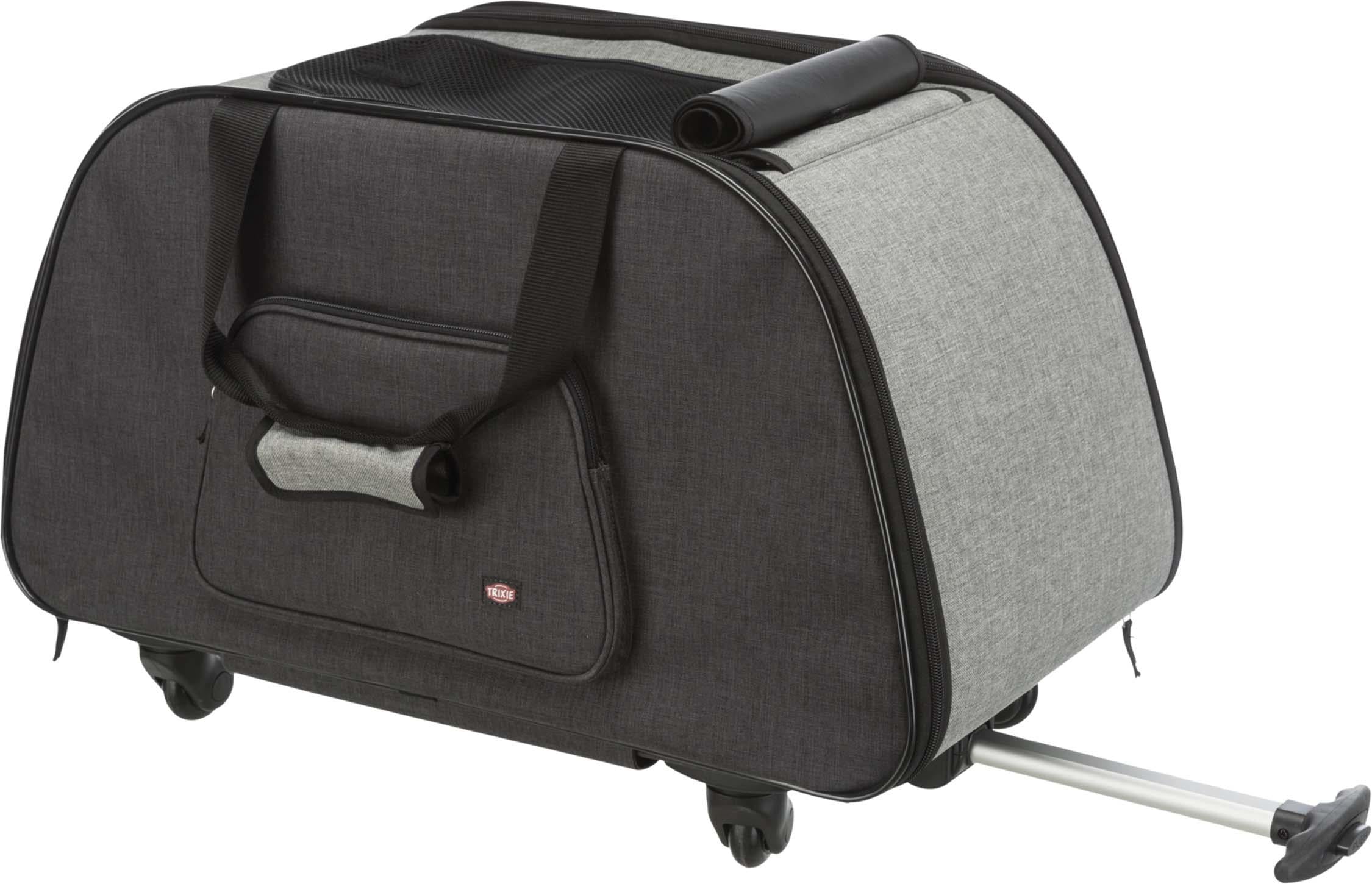 Transportväska Trolley, 34 x 43 x 67 cm, svart/grå