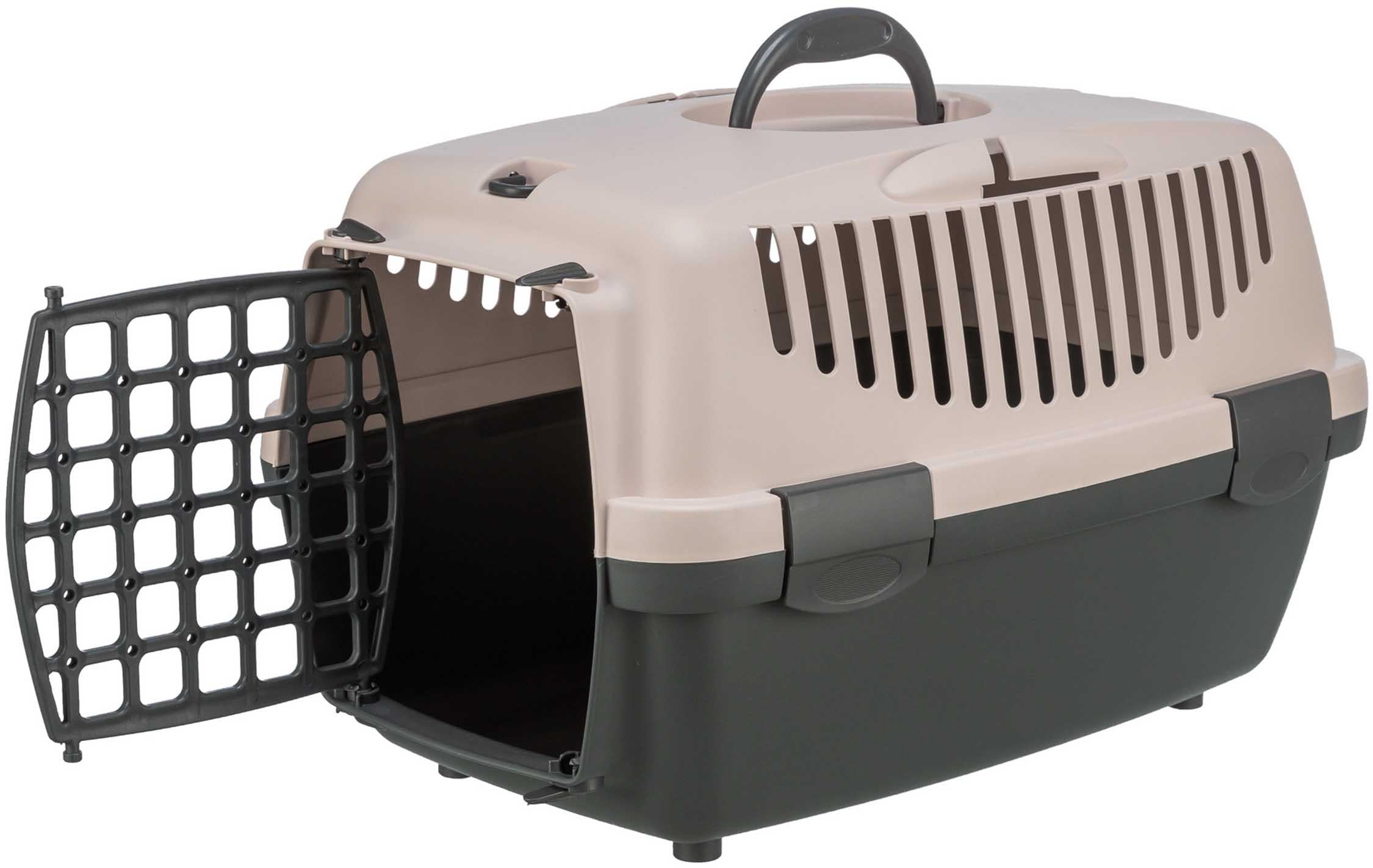 Transportbur Capri 1, XS: 32 × 31 × 48 cm, mörkgrå/blush