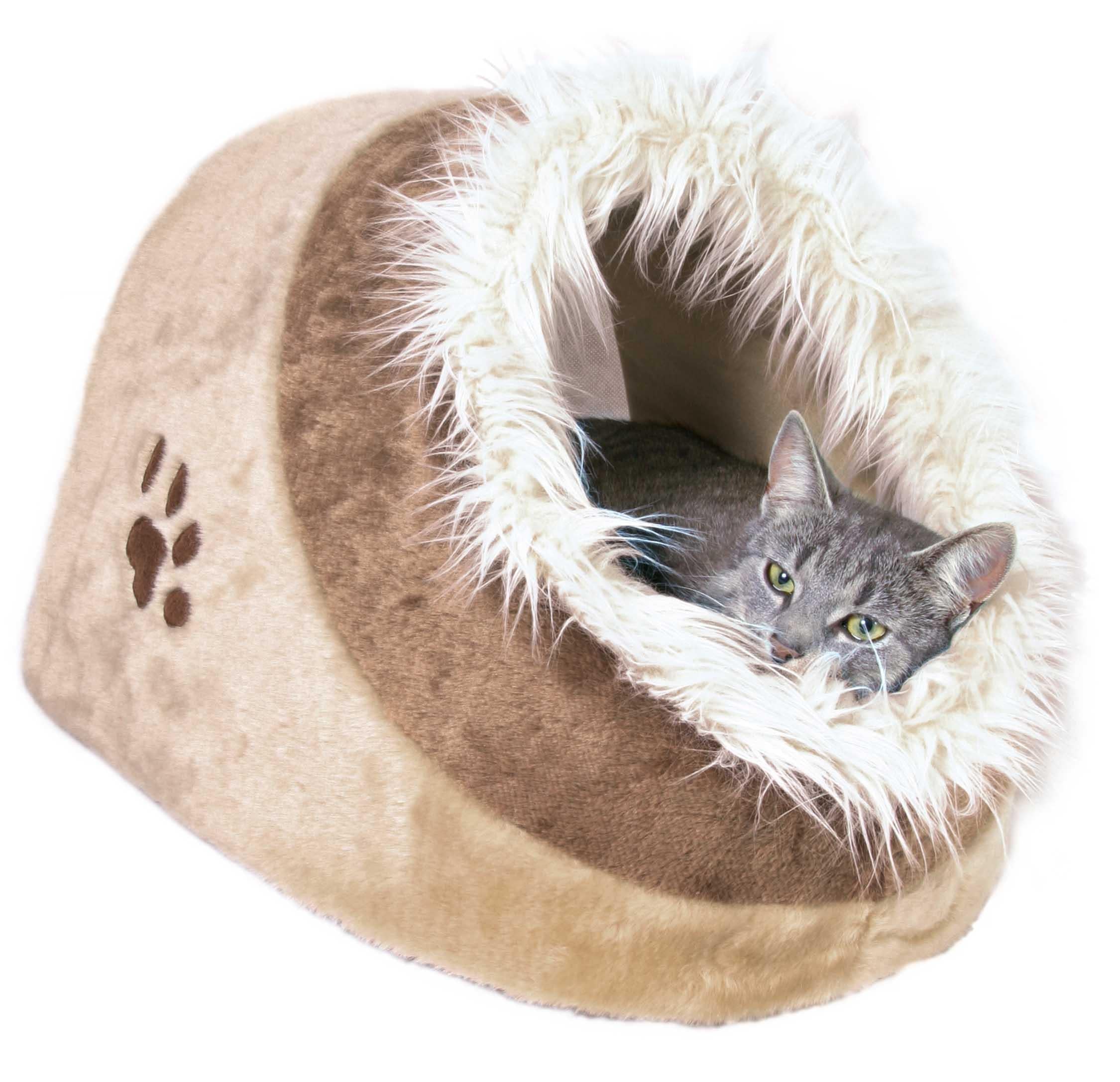 Minou igloo, 35 x h26 x 41 cm, brun/beige