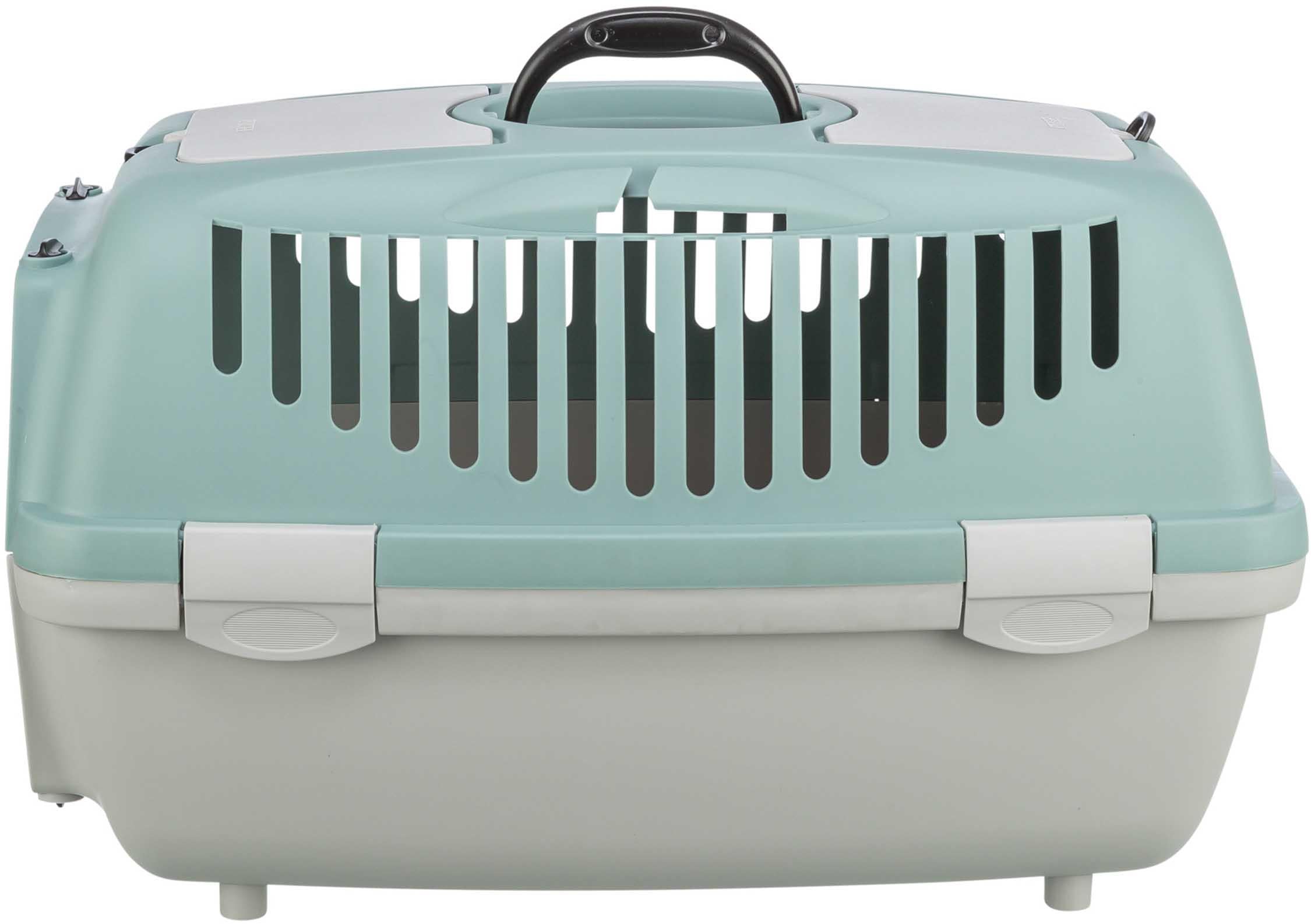 Transportbur Capri 2, XS-S: 37 × 34 × 55 cm, ljusgrå/sage