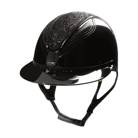 Lami-cell Amelia Mips Glossy Glitter Ridhjälm Svart