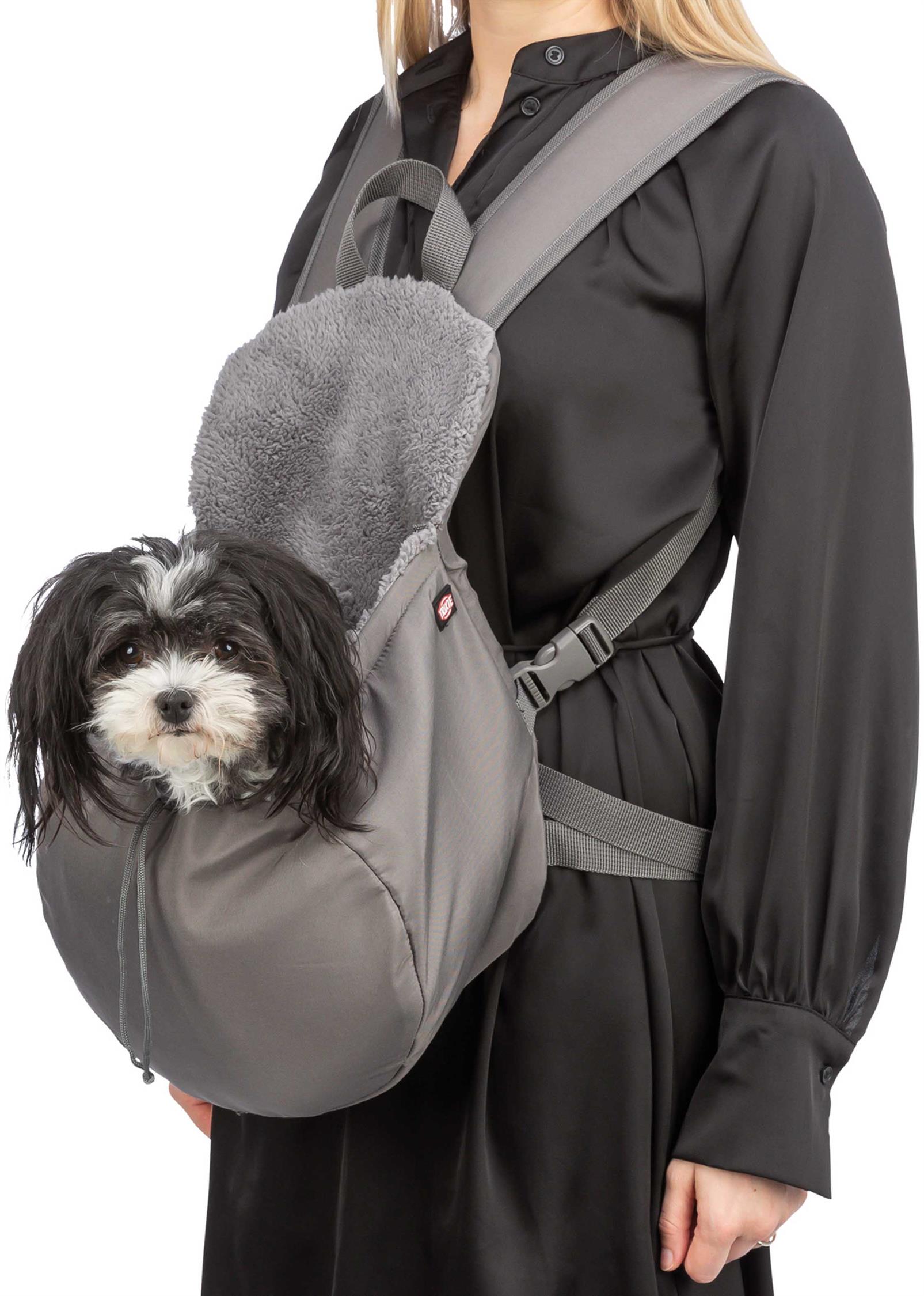 Frontväska Molly, 25 × 38 × 17 cm, <4 kg, grå