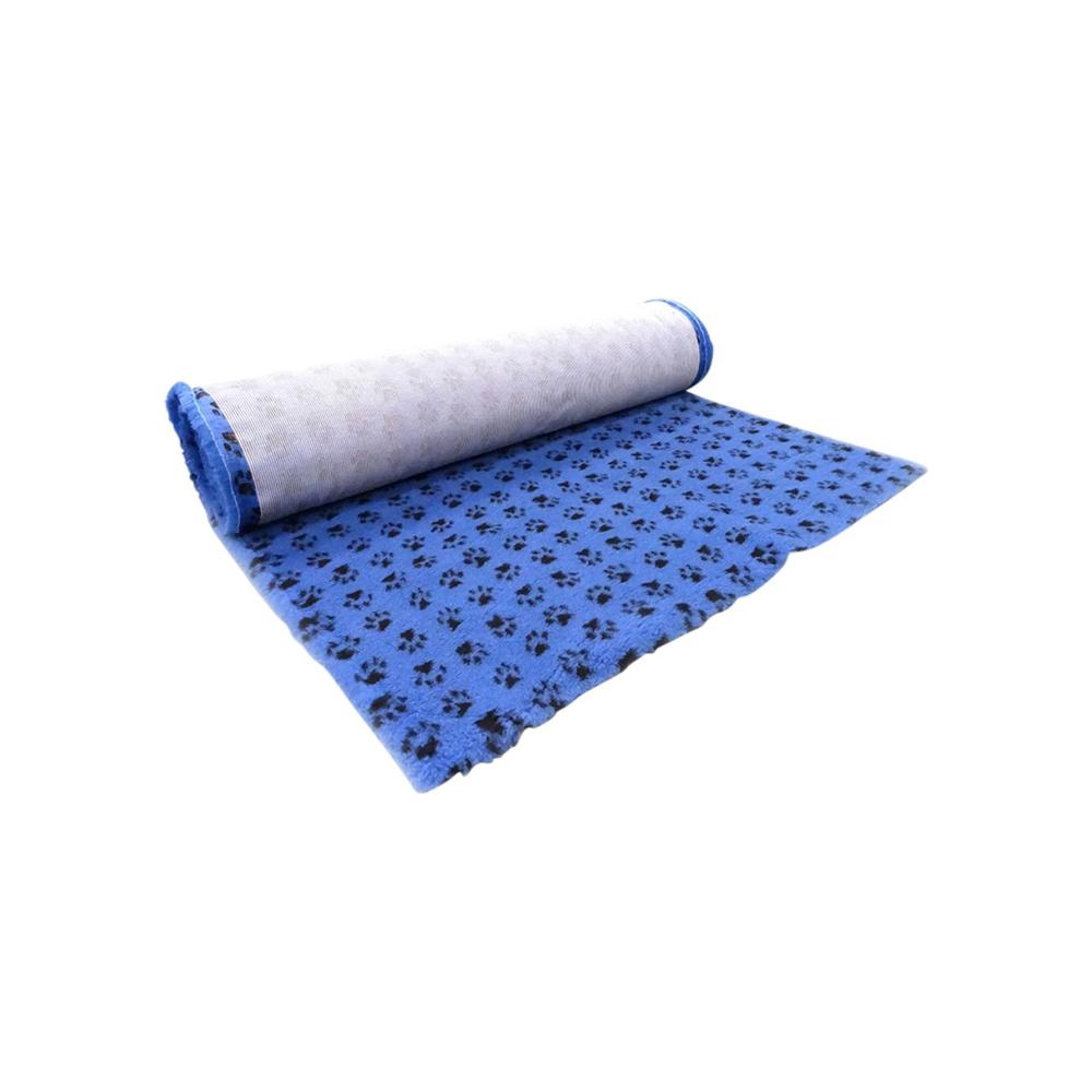 Companion Profleece Tæppe Med Poter 100X75 Cm Blå/Svart