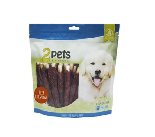 2pets Tuggpinne m hjort 12cm 30-pack, 400g x 5