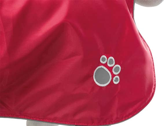 Orléans Hundtäcke Reflex/Fleece 25 cm, röd