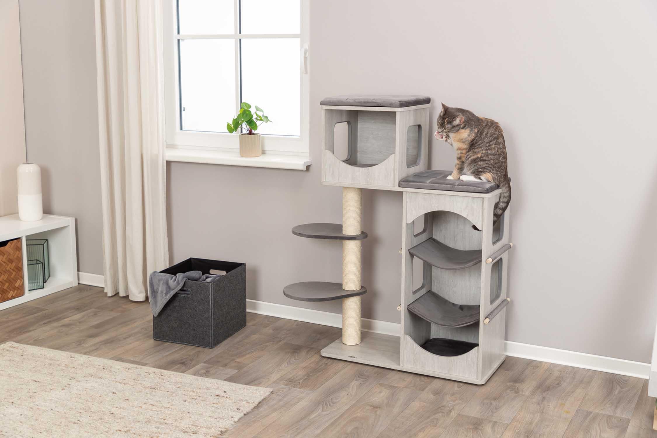 Klösmöbel Adriano, 78 × 118 × 38 cm, grå