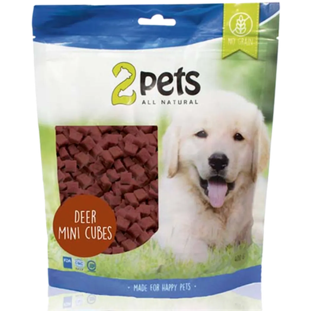 2pets Dogsnack Deer Mini Cubes