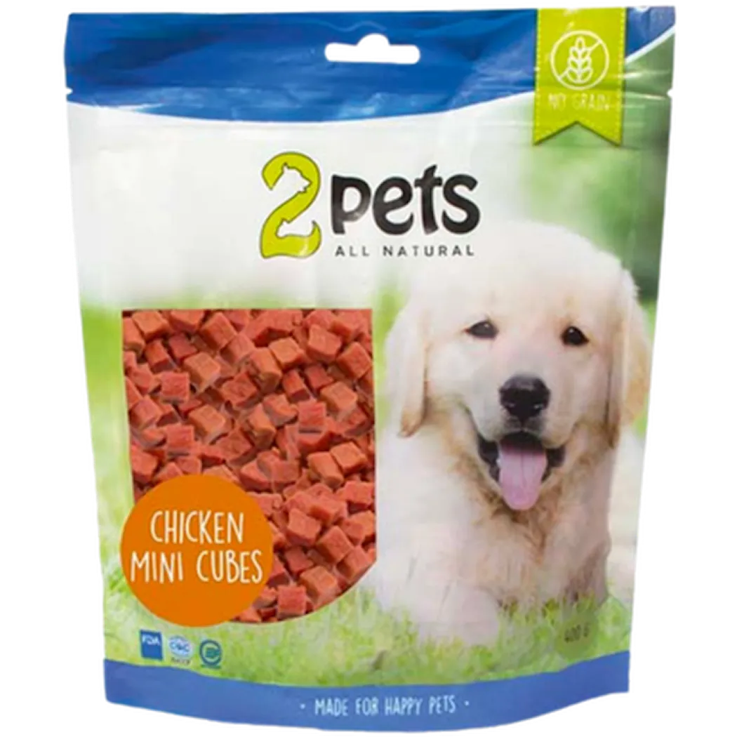 2pets Dogsnack MiniCubes Chicken