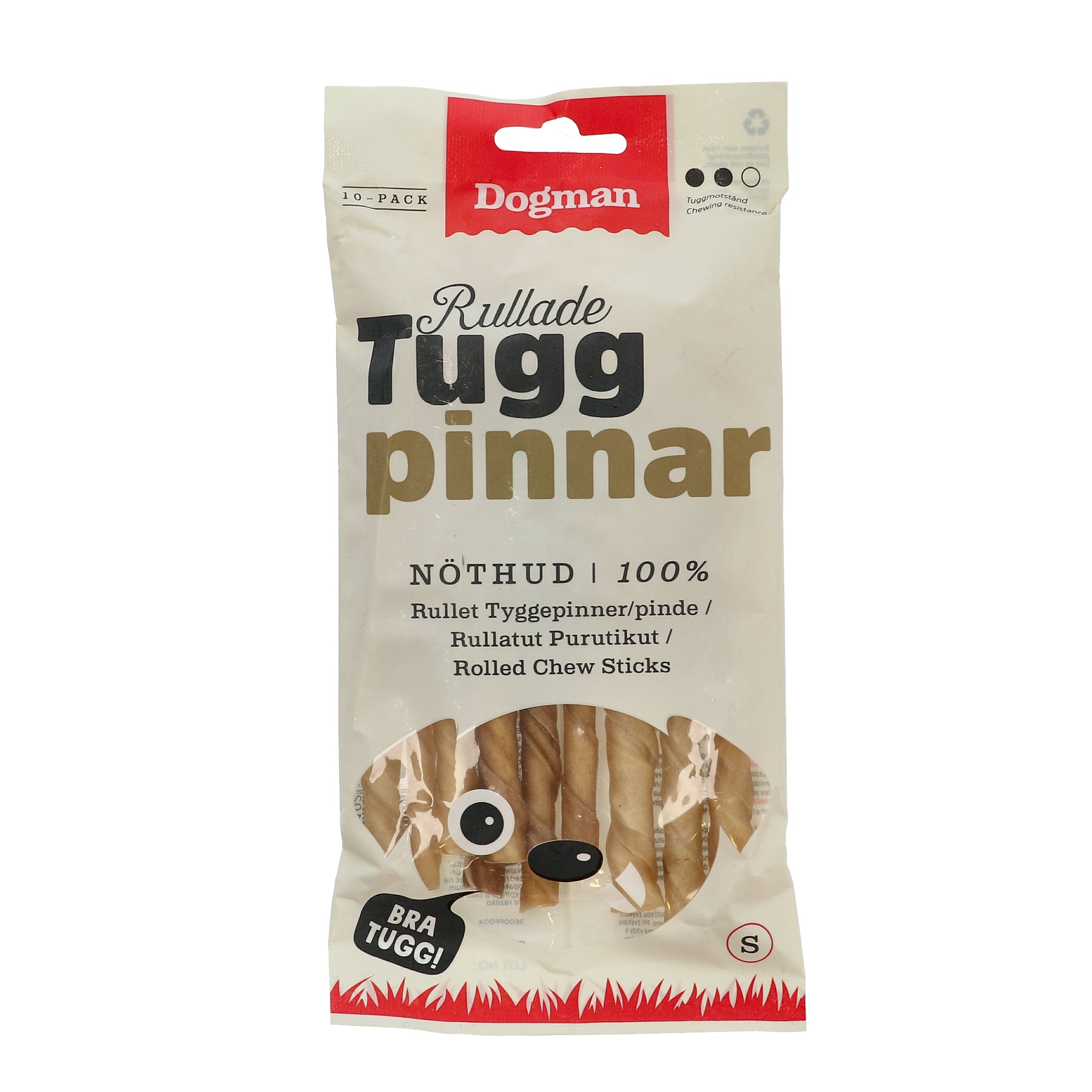 Dogman Tuggpinnar Rullade Brun 10p