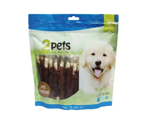 2pets Tuggpinne m lamm 12cm 30-pack, 400g x 5